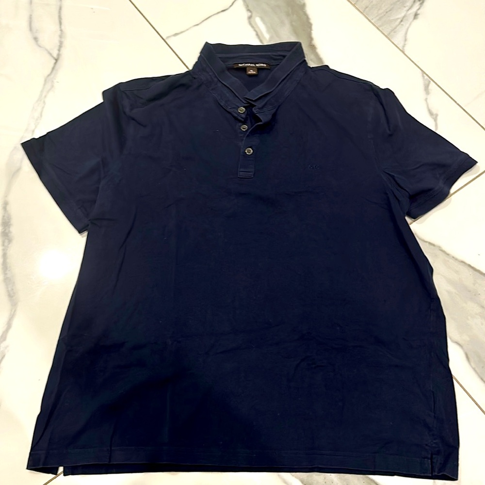 Michael Kors XL MENS POLO SHIRT NAVY BLUE